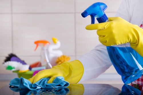 Professional deep cleaning service in an Outhkensington home
