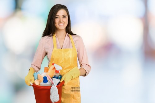 Local short-let cleaner preparing a rental home in Outhkensington