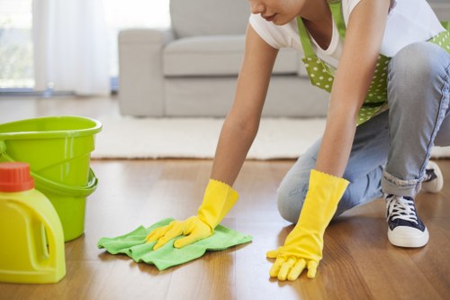 Local carpet cleaner preparing equipment for an Outhkensington property